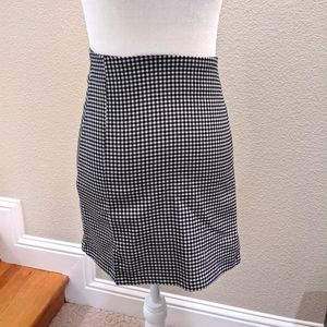 NWT Gingham mini skirt